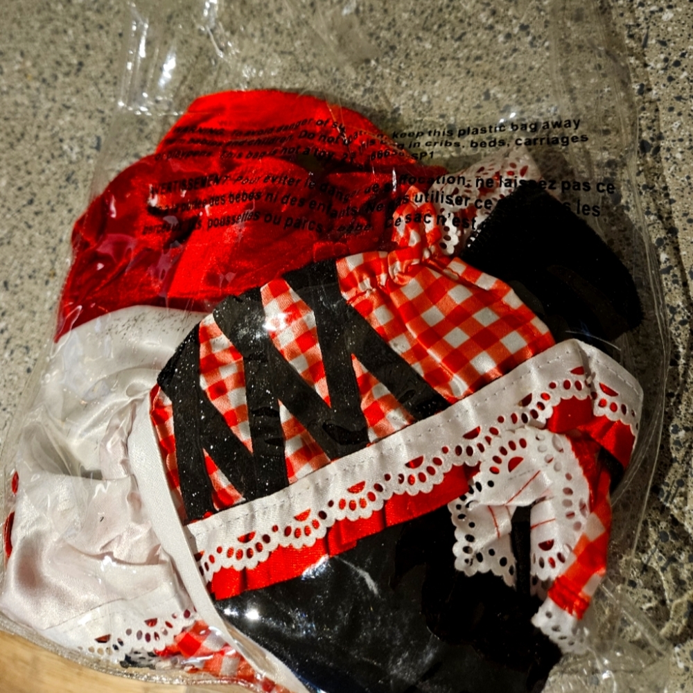 Girls red riding hood costume